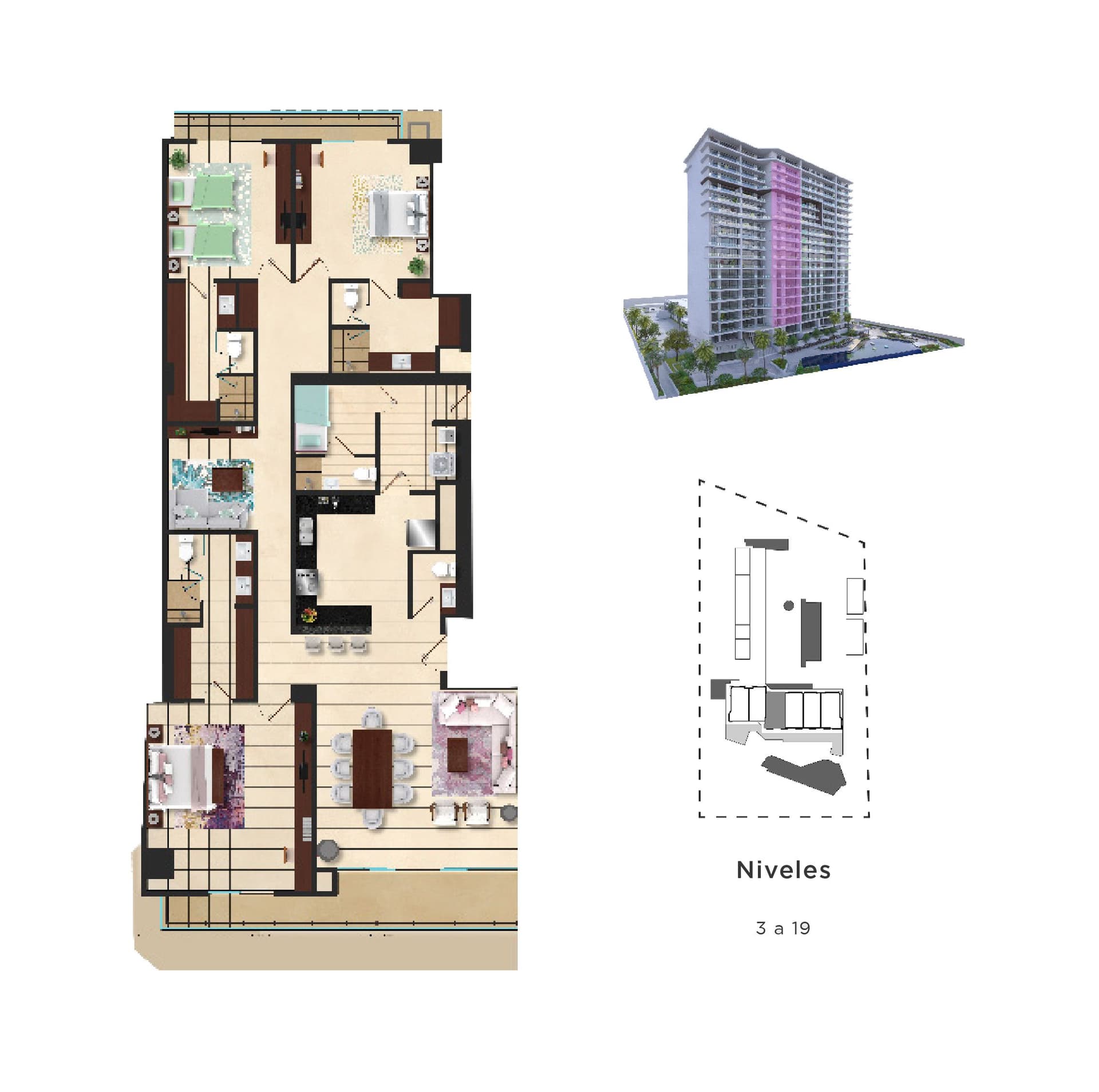 3 Bedrooms - C